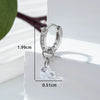 Wholesale Zircon Heartshaped Inlaid Pendant Earrings For Women Sweet Style