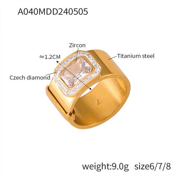 Wholesale Zircon Jewelry 316L Stainless Steel Goldplated With Love Bell Drops Pattern