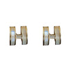 Wholesale Zircon Letter Earrings With Real Gold Electroplating Light Luxury Style
