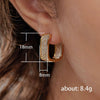 Wholesale Zircon Micropaved Geometric Earrings For Young Ladies Light Luxury Style