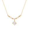 Wholesale Zircon Necklace 925 Silver Wave Styling Oshaped Chain Electroplated For Women