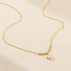 Wholesale Zircon Necklace 925 Silver Wave Styling Oshaped Chain Electroplated For Women