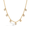 Wholesale Zircon Necklace Titanium Steel 18K Gold Plated Electroplated Geometric Design Luxury Women's Jewelry