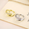 Wholesale Zircon Open Ring Geometric Style For Women And Unisex