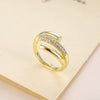 Wholesale Zircon Open Ring Geometric Style For Women And Unisex