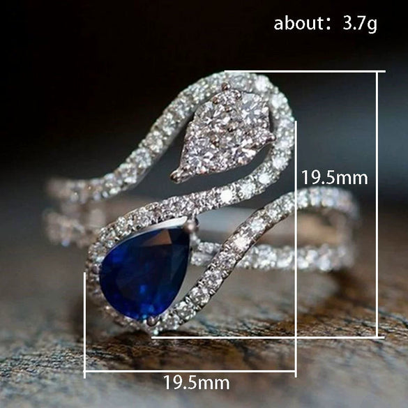 Wholesale Zircon Ring Copper Geometric Style For Men And Women