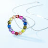 Wholesale Zircon 925 Silver Geometric Style Necklace Set For Women Light Luxury