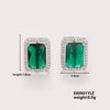 Wholesale Zircon Square Earrings Fashion Diamond Design For Women