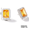 Wholesale Zircon Square Earrings Fashion Diamond Design For Women