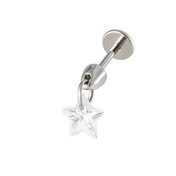Wholesale Zircon Star Pendant Ear Bone Nail For Cartilage Piercing