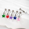 Wholesale Zircon Star Pendant Ear Bone Nail For Cartilage Piercing