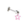 Wholesale Zircon Star Pendant Ear Bone Nail For Cartilage Piercing