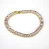 Wholesale Zirconium Copper 18K Gold Plated Geometric Style Women's Bracelet