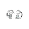 Wholesale Zodiac Animal S925 Sterling Silver Electroplated Earrings