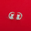 Wholesale Zodiac Animal S925 Sterling Silver Electroplated Earrings