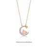 Wholesale Zodiac Dragon Pendant Necklace In Sterling Silver With Rose Gold Electroplated Cross Clavicle Chain And Star Moon Design
