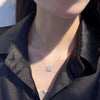 Wholesale Zodiac Necklace Women's Sterling Silver Rose Gold Plated Tiger Pendant Clavicle Chain