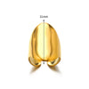 Wide Hollow Gold Plated Titanium Steel Open Ring With Irregular Ushaped Cross And Line Design Unisex Geometric Jewelry