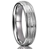 Wide Titanium Steel Rings With Electroplated Finish Minimalist Geometric Couple Band Jewelry