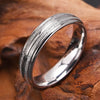 Wide Titanium Steel Rings With Electroplated Finish Minimalist Geometric Couple Band Jewelry
