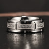 Wide Tungsten Steel Geometric Diamond Combination Ring With Electroplated Finish For Men And Women Minimalist Jewelry