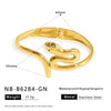 Wide Version Highend Exaggerated Open Bracelet Stainless Steel 18K Vacuum Plated In Furnace Hand Jewelry
