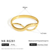 Wide Version Highend Exaggerated Open Bracelet Stainless Steel 18K Vacuum Plated In Furnace Hand Jewelry
