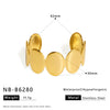 Wide Version Highend Exaggerated Open Bracelet Stainless Steel 18K Vacuum Plated In Furnace Hand Jewelry