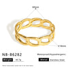 Wide Version Highend Exaggerated Open Bracelet Stainless Steel 18K Vacuum Plated In Furnace Hand Jewelry