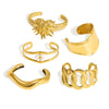 Wide Version Highend Exaggerated Open Bracelet Stainless Steel 18K Vacuum Plated In Furnace Hand Jewelry