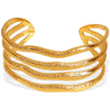Widebrimmed Electroplated 316L Stainless Steel Bracelet Minimalist Geometric Style Women's