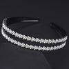 Widebrimmed Hairband Hair Accessories For Women Rhinestone Plum Blossom Painted