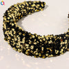Widebrimmed Sequin Cloth Handmade Headband Women's Hair Accessories