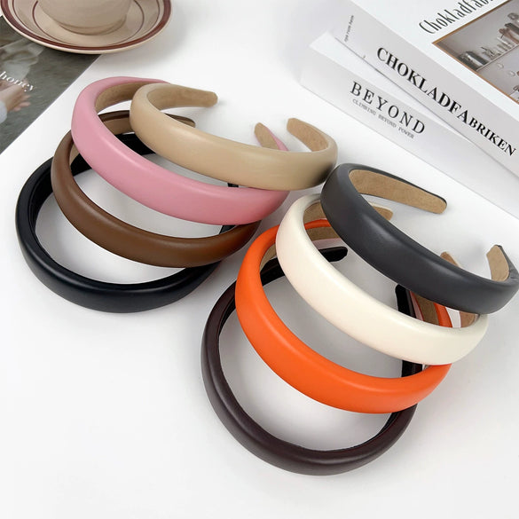 Widebrimmed Sponge High Cranial Top Handmade Cortex Hair Band For Girls