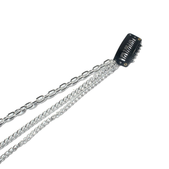 Wig Extension Chain Hair Chain Headwear Headband Bb Clip Aluminum Light Luxury Electroplated