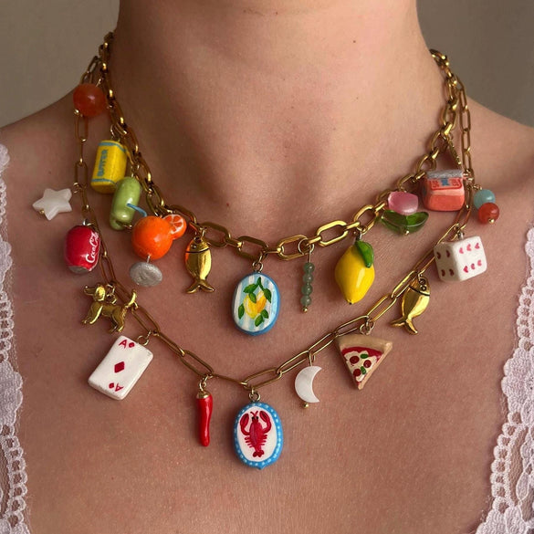 Wine Glass Pendant Copper Electroplated Colorful Series