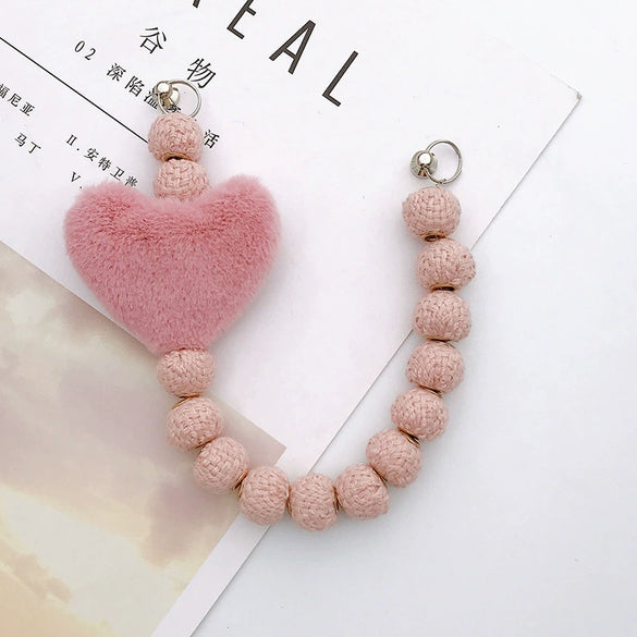Winter Plush Handmade Love Hand Chain Jewelry Accessories
