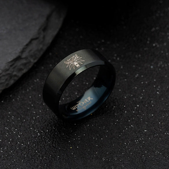 Wolf Head 316L Stainless Steel Ring Unisex Geometric Electroplated