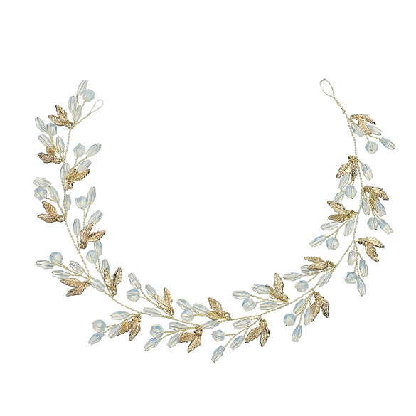 Women Alloy Flower Bridal Headband Crystal Headwear For Wedding And Photo Accessories