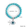 Women Beaded Turquoise Bracelet Handmade Geometric Style