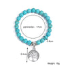 Women Beaded Turquoise Bracelet Handmade Geometric Style