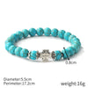 Women Beaded Turquoise Bracelet Handmade Geometric Style