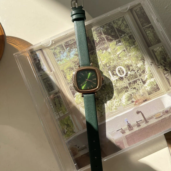 Women Casual Square Alloy Quartz Belt Watch