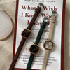 Women Casual Square Alloy Quartz Belt Watch