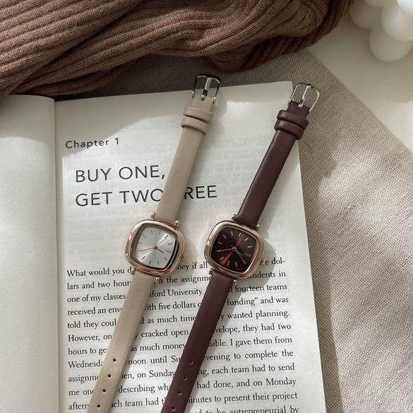 Women Casual Square Alloy Quartz Belt Watch