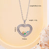 Women Copper Gold Plated Love Bear Pendant Necklace With Heart Shape Geometric Pattern And Mixed Gemstone Inlay