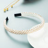 Women Crystal Handmade Beaded Hairband Thin Edge Fashion Simple Pressed Hair Accessory