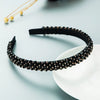 Women Crystal Handmade Beaded Hairband Thin Edge Fashion Simple Pressed Hair Accessory
