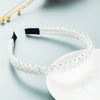 Women Crystal Handmade Beaded Hairband Thin Edge Fashion Simple Pressed Hair Accessory
