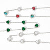 Women Cute Mini Love Heart Zircon Temperament Bracelet Stainless Steel Jewelry Electroplating